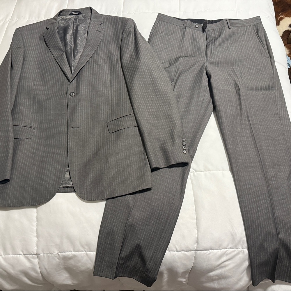Andrew Fezza Charcoal Pinstripe Suit